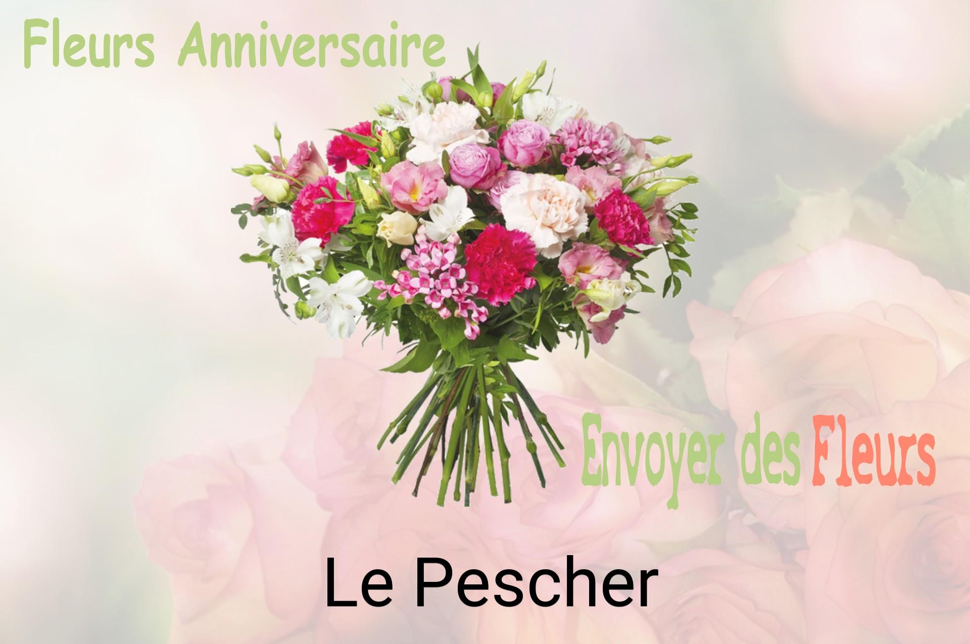 Bouquet de fleurs d’anniversaire livré à Le Pescher