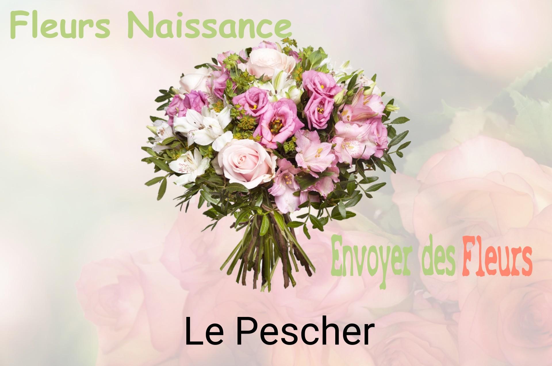 Bouquet de fleurs de naissance livré à Le Pescher